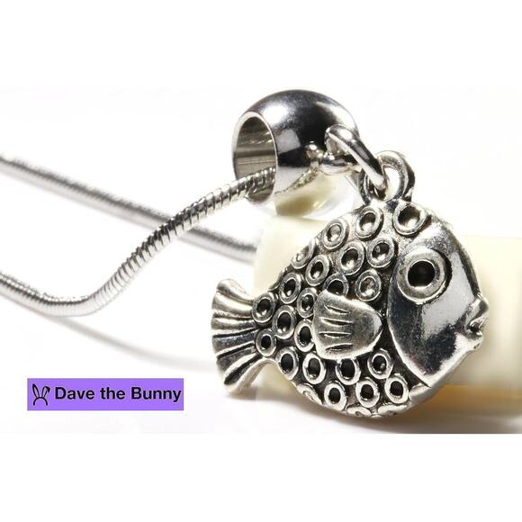 Parrot Fish Necklace - Fish Charm Pendant - Picture 5 of 8